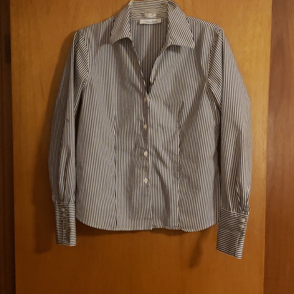 Calvin Klein button down blouse